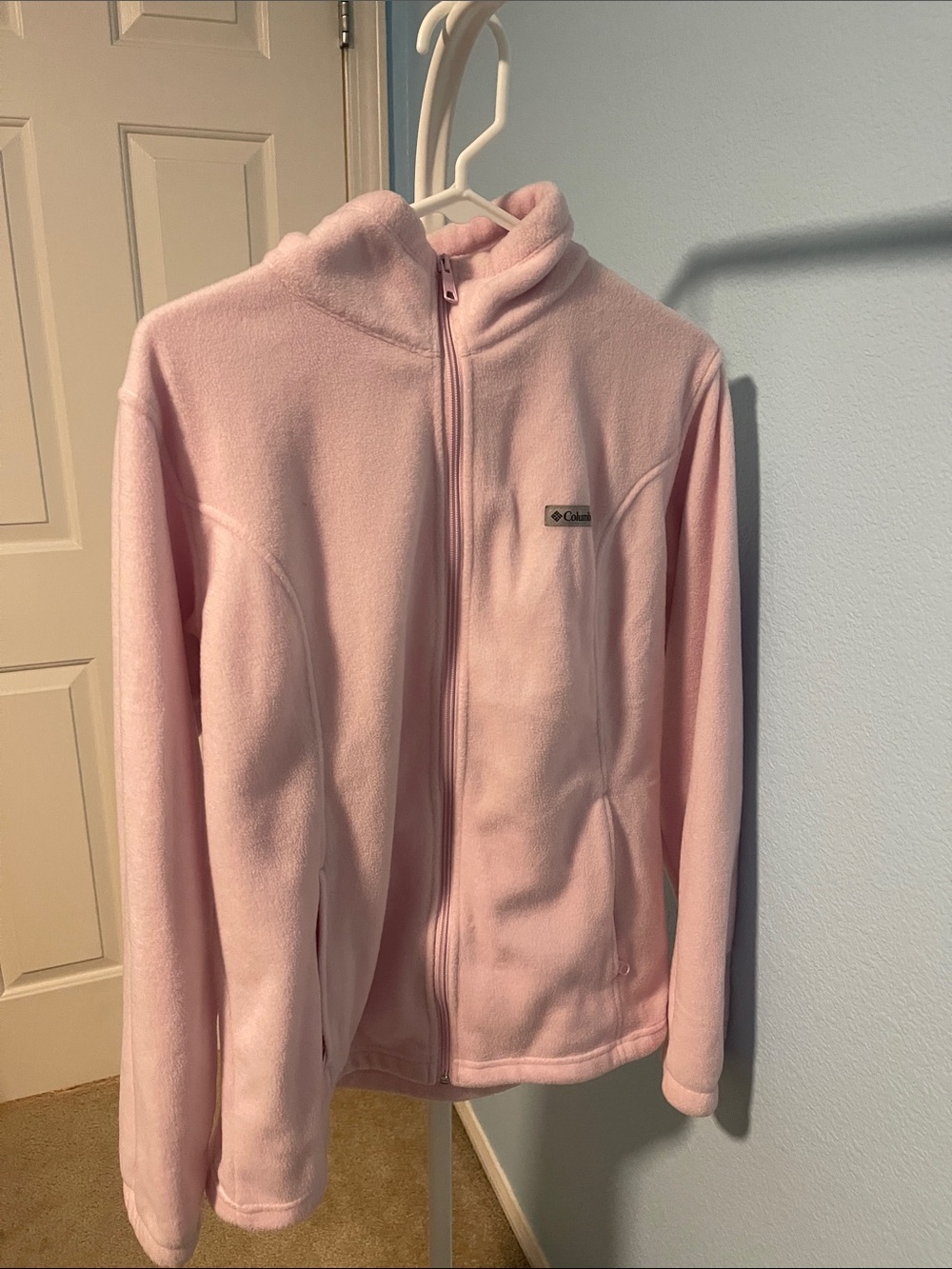 Columbia Light Pink Full Zip Fleece Jacket
